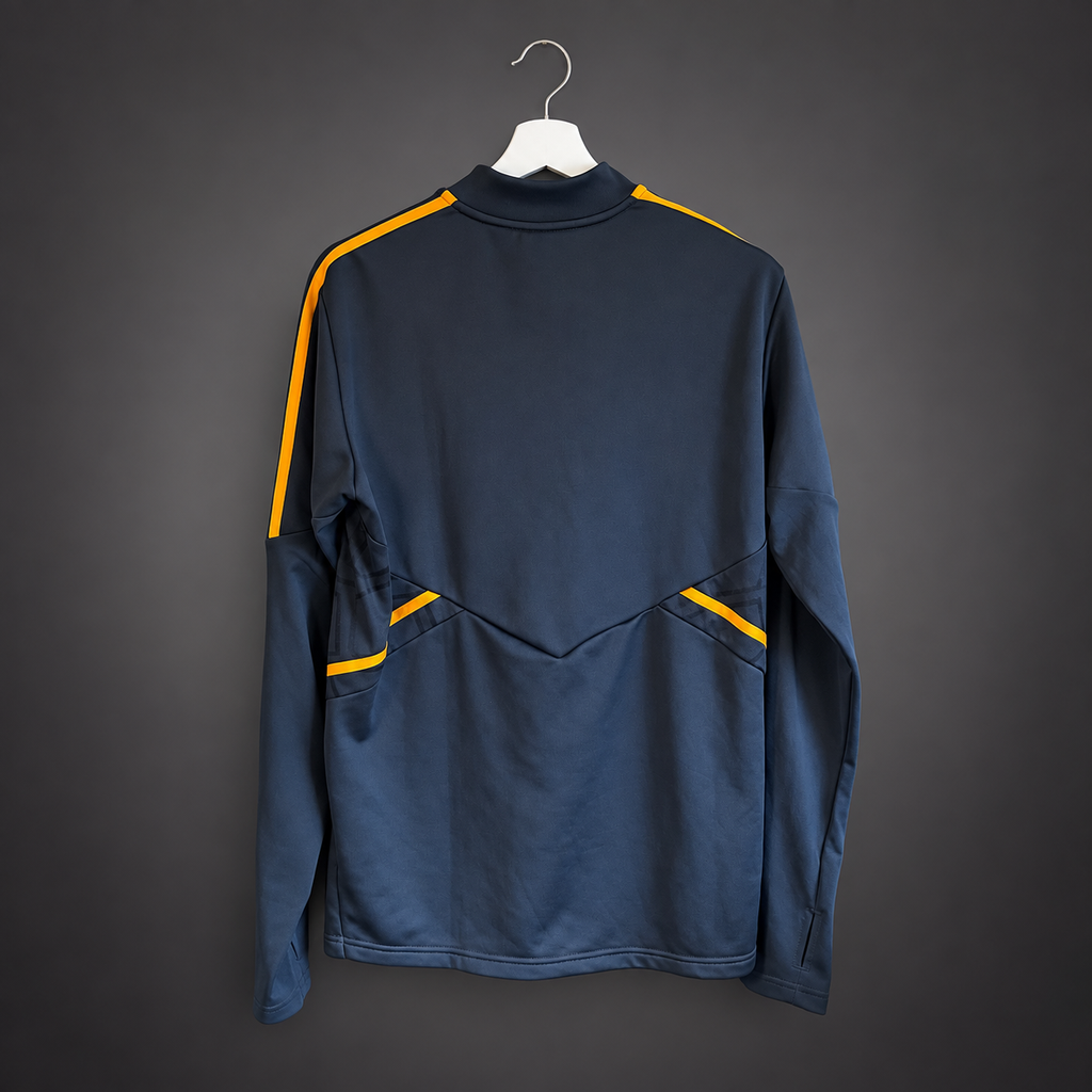 Leeds United Adidas Training Quarter Zip Top 2022/23 – Astonish Sponsor – Size Medium - Shep's Retro