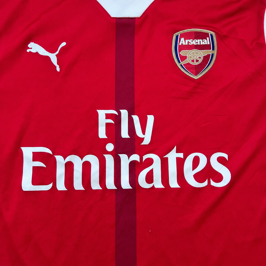 Arsenal 2016/17 Home Football Shirt Puma XL Red White Premier League Patches