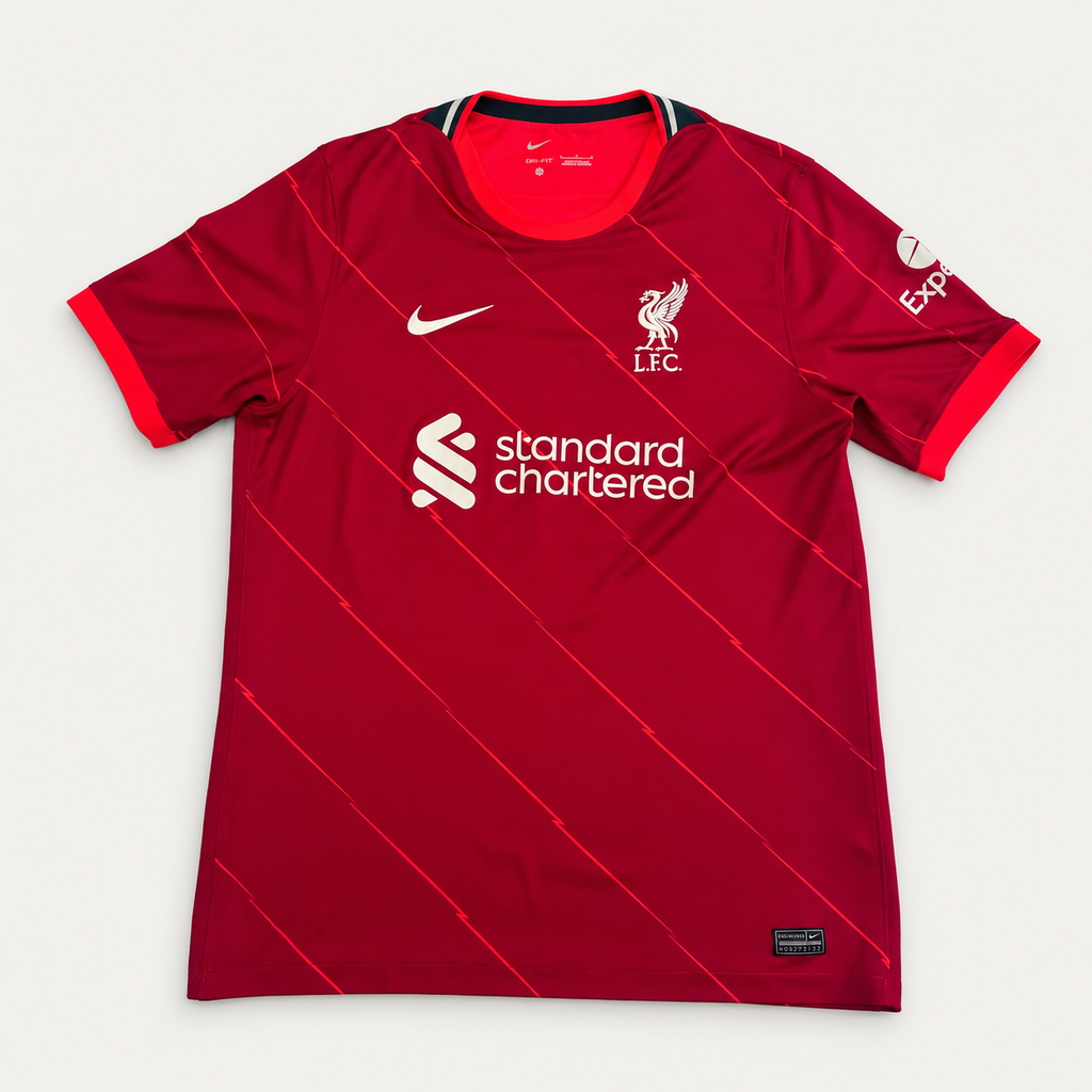 Liverpool FC 2021/22 Home Shirt – Henderson #14 – Nike Dri-FIT – Size Large - Shep's Retro