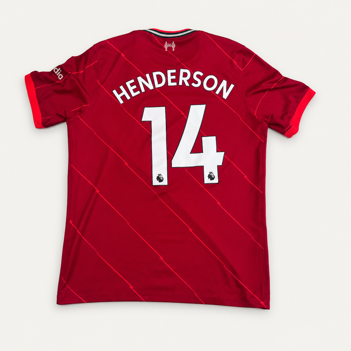 Liverpool FC 2021/22 Home Shirt – Henderson #14 – Nike Dri-FIT – Size Large - Shep's Retro