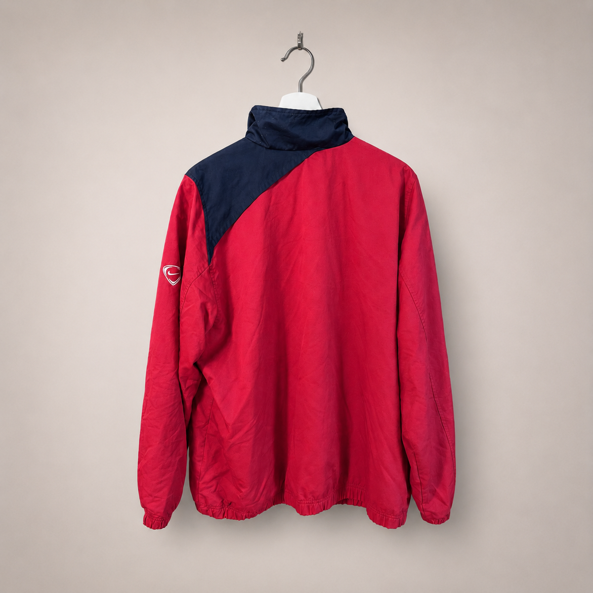 Kidderminster Harriers FC Vintage Nike Track Jacket – Red/Navy – Size Large - Shep's Retro