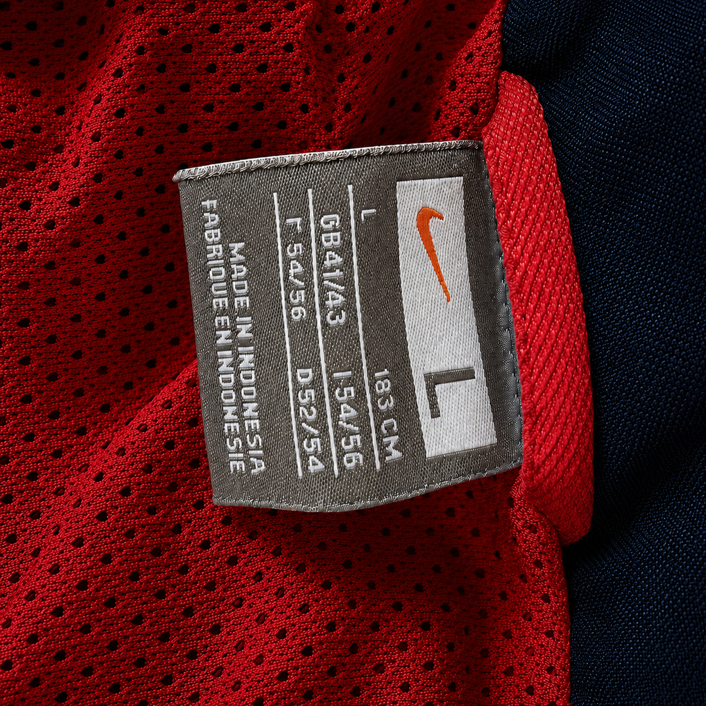 Kidderminster Harriers FC Vintage Nike Track Jacket – Red/Navy – Size Large - Shep's Retro