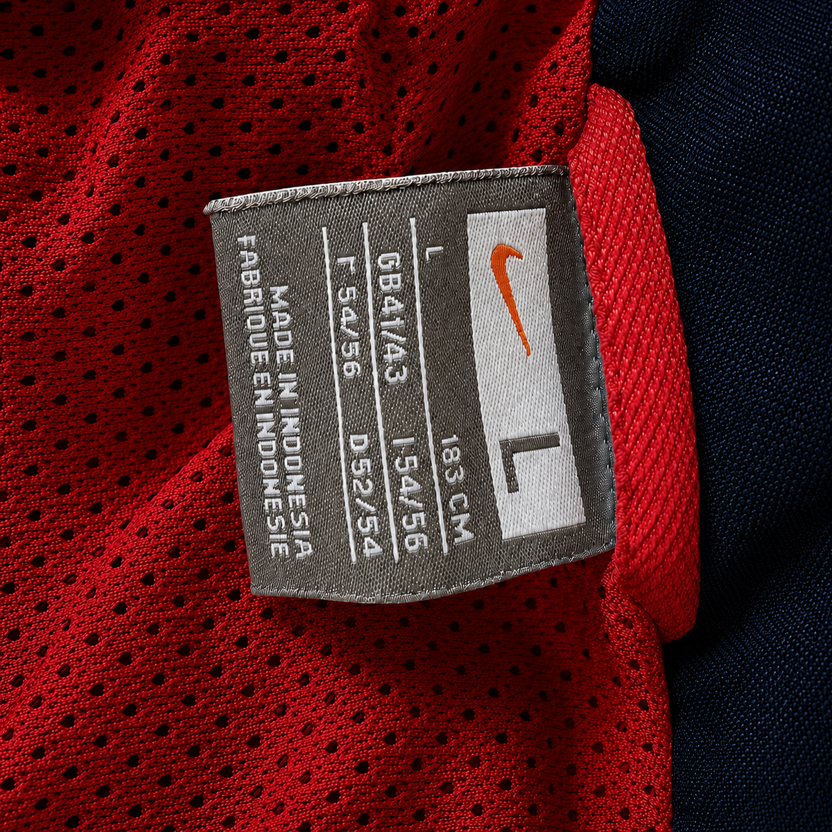 Kidderminster Harriers FC Vintage Nike Track Jacket – Red/Navy – Size Large - Shep's Retro