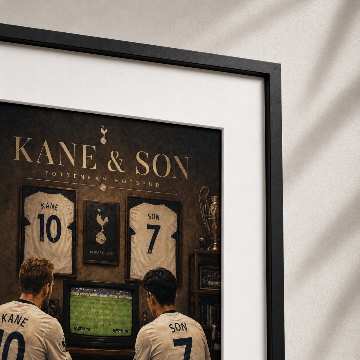 Harry Kane & Son Heung-min Tottenham Hotspur Legends A3 Football Poster Print - Shep's Retro