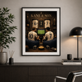 Harry Kane & Son Heung-min Tottenham Hotspur Legends A3 Football Poster Print - Shep's Retro