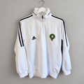 Morocco National Team Adidas Quarter Zip Training Top – White / Black – Men’s Medium - Shep's Retro