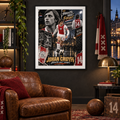 Johan Cruyff Ajax Legend "Streets Won't Forget" A3 Football Poster Print - Shep's Retro