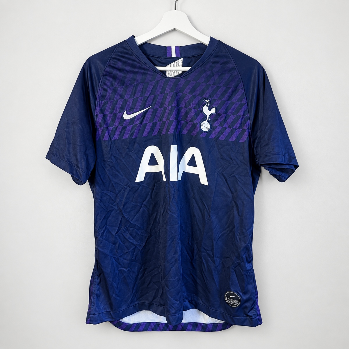 Tottenham Hotspur 2019/20 Nike Third Shirt – Navy & Purple AIA Football Jersey – Men’s Large - Shep's Retro