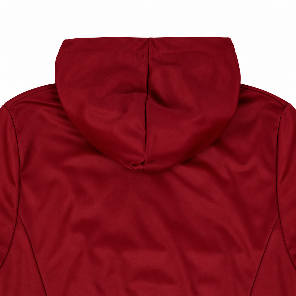 Heart of Midlothian FC Hummel Retro Quarter Zip Hoodie – Maroon – Men’s Medium - Shep's Retro