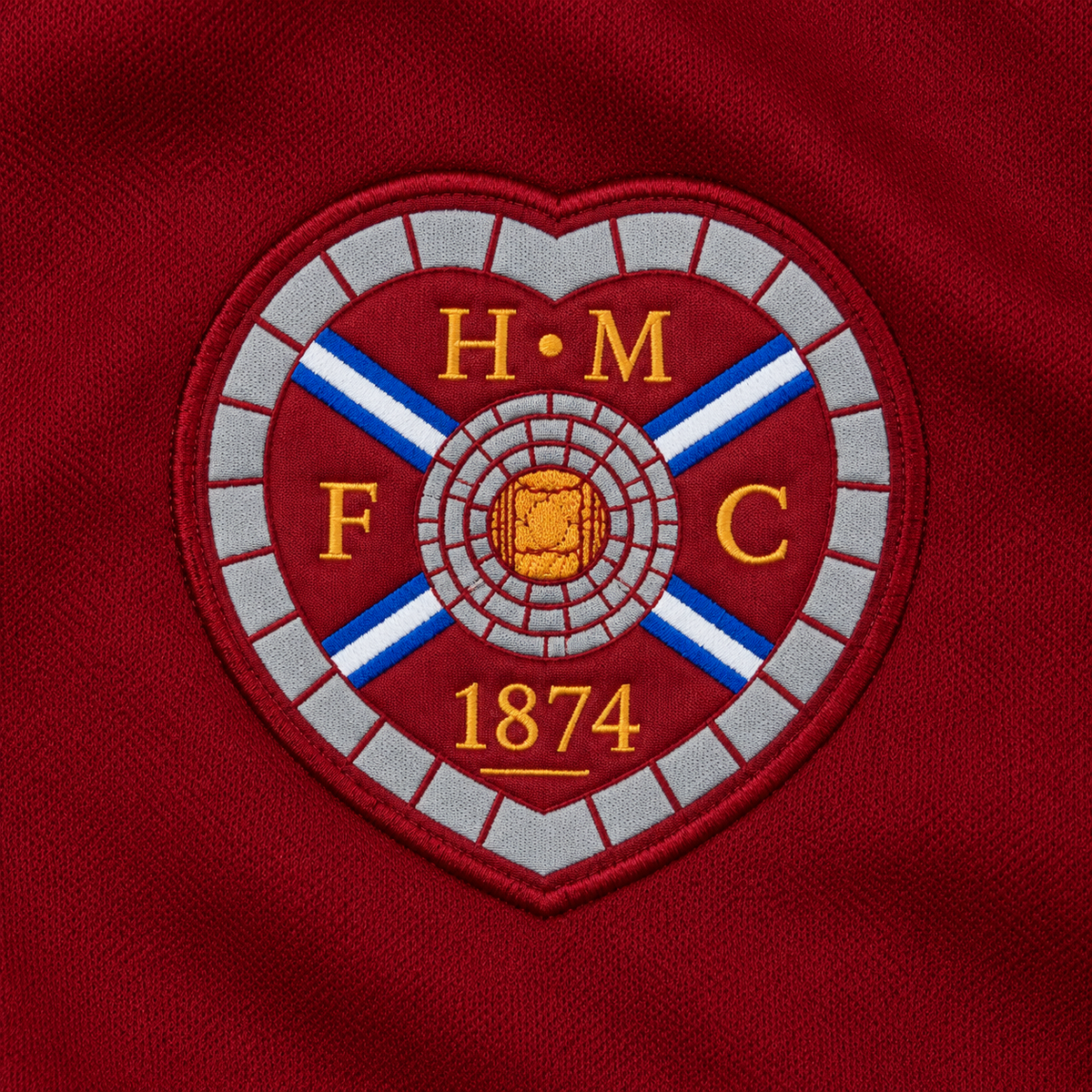 Heart of Midlothian FC Hummel Retro Quarter Zip Hoodie – Maroon – Men’s Medium - Shep's Retro