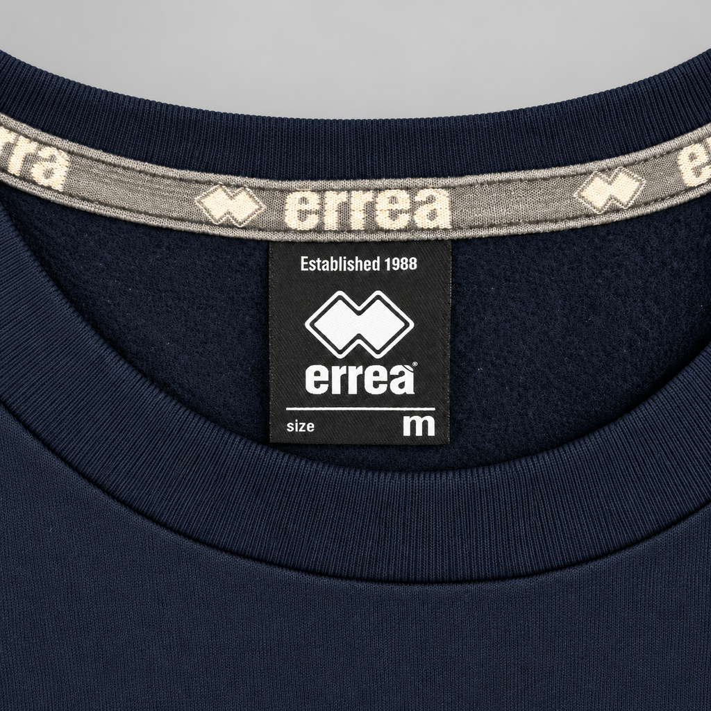Hartlepool United FC Erreà Training Sweatshirt – Navy & Blue – Suit Direct Sponsor – Men’s Medium - Shep's Retro
