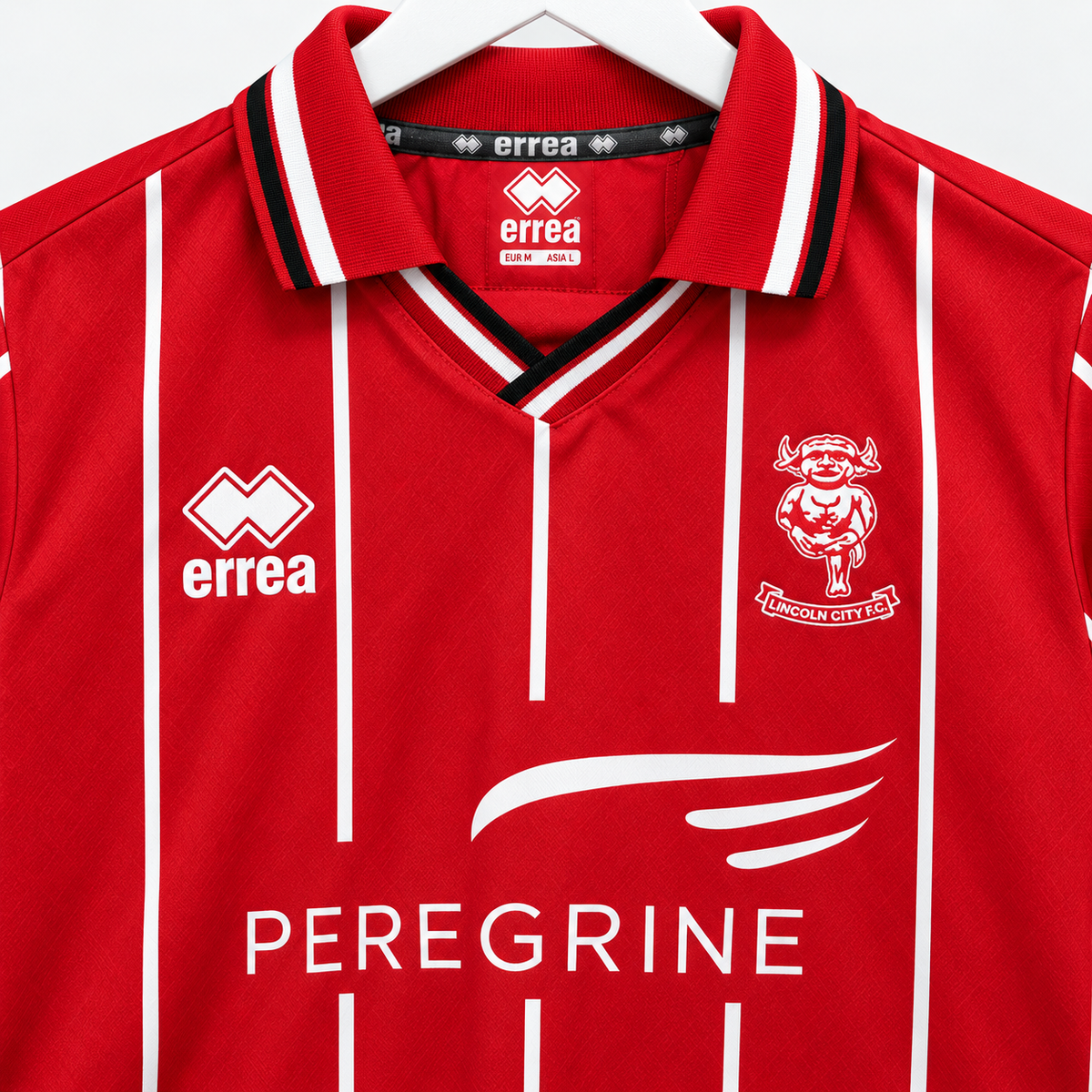 Lincoln City 2020/21 Erreà Home Shirt – Jorge Grant #10 – Red – Size XS - Shep's Retro