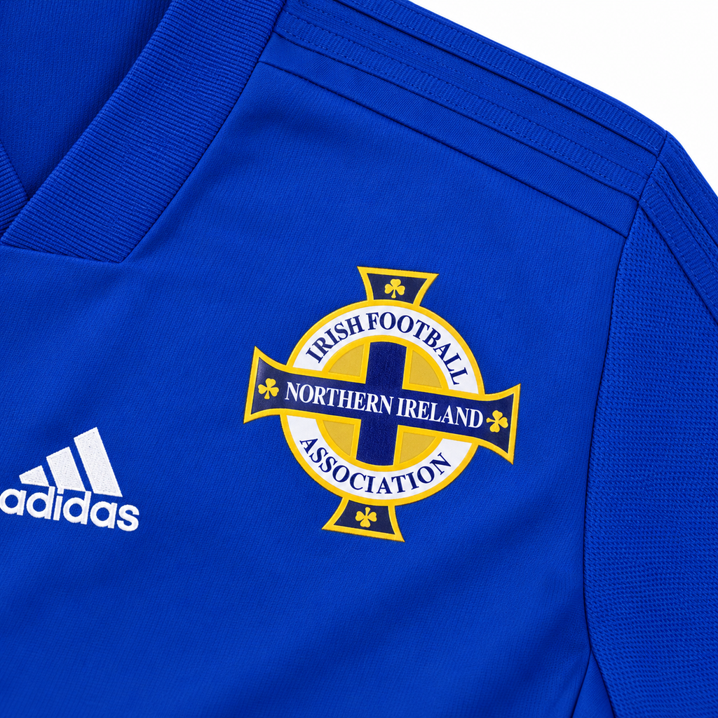 Northern Ireland Adidas Vauxhall Training Top – Royal Blue – Men’s Large - Shep's Retro