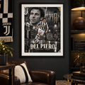 Alessandro Del Piero Juventus "Streets Won't Forget" A3 Football Poster Print - Shep's Retro