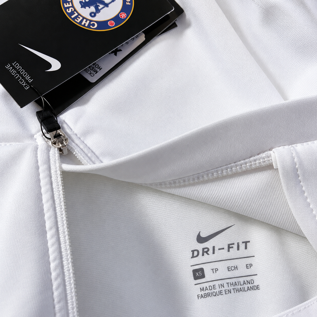Chelsea FC Nike Dri-FIT Quarter Zip 2020/21 Season Training Top – White/Red – New With Tags Size XS - Shep's Retro
