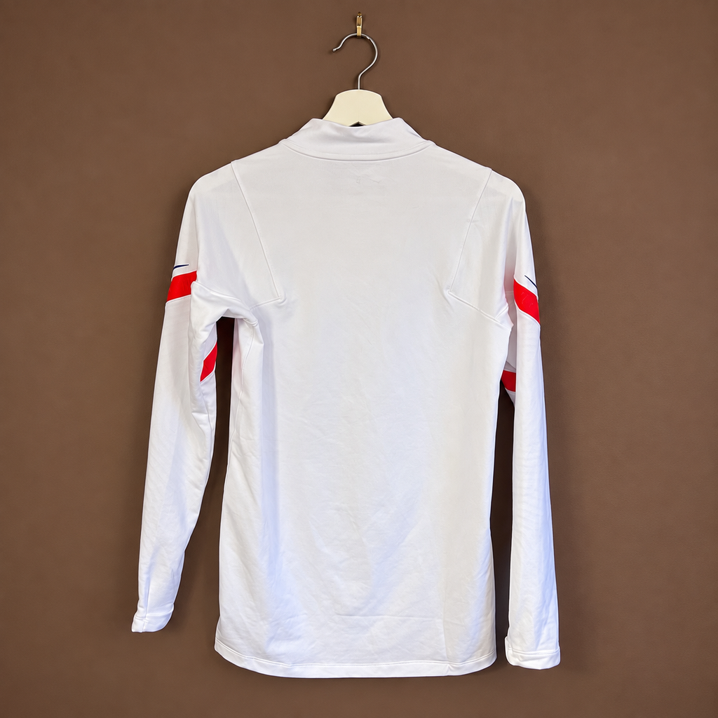 Chelsea FC Nike Dri-FIT Quarter Zip 2020/21 Season Training Top – White/Red – New With Tags Size XS - Shep's Retro