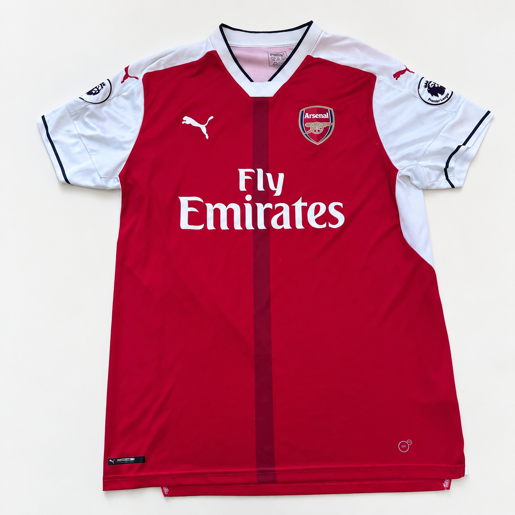 Arsenal 2016/17 Home Football Shirt Puma XL Red White Premier League Patches