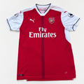 Arsenal 2016/17 Home Football Shirt Puma XL Red White Premier League Patches