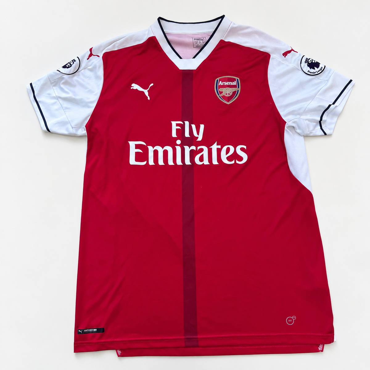 Arsenal 2016/17 Home Football Shirt Puma XL Red White Premier League Patches