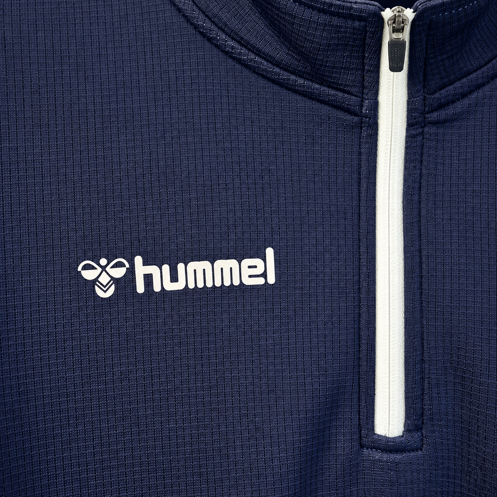 Northampton Town FC Hummel Quarter-Zip Training Top – Navy - Shep's Retro