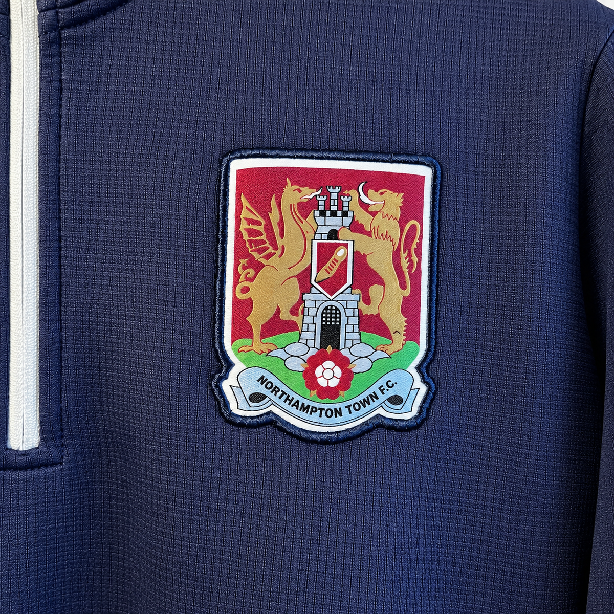 Northampton Town FC Hummel Quarter-Zip Training Top – Navy - Shep's Retro