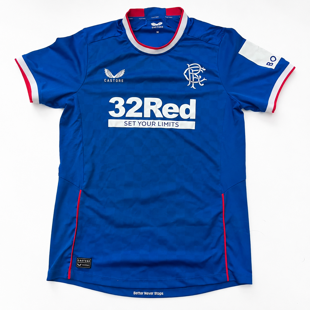 Rangers FC 2022/23 Home Football Shirt – Castore – Blue – Men’s Medium