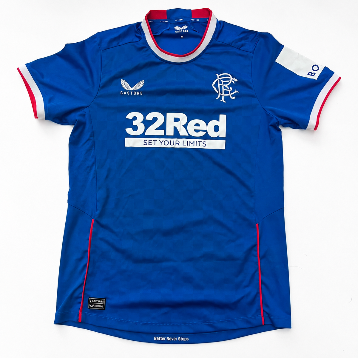 Rangers FC 2022/23 Home Football Shirt – Castore – Blue – Men’s Medium