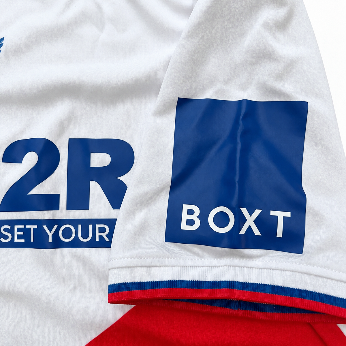Rangers FC 2022/23 Away Football Shirt Castore White & Red Men's Medium