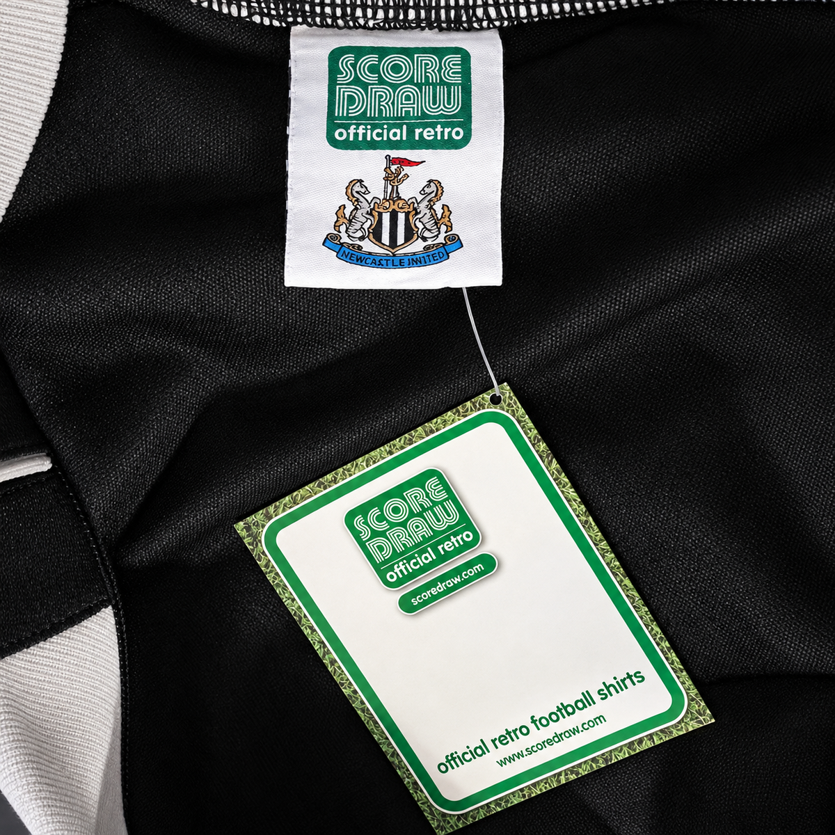 Newcastle United Score Draw 1982 Retro Track Jacket – Black/White – Size Small - Shep's Retro